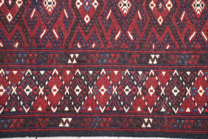 vintage nomadic turkmen yomut kilim rug 11