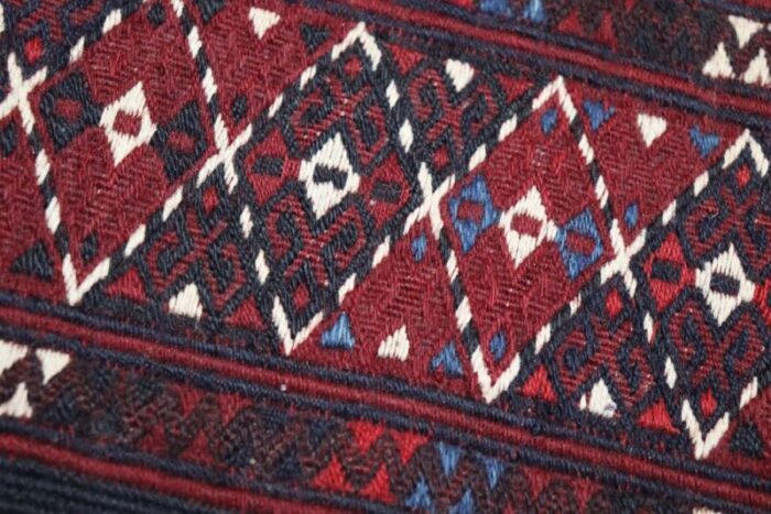 vintage nomadic turkmen yomut kilim rug 13