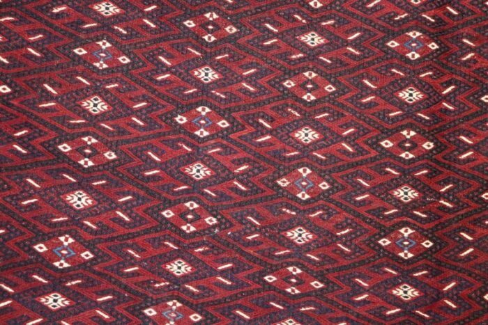 vintage nomadic turkmen yomut kilim rug 15