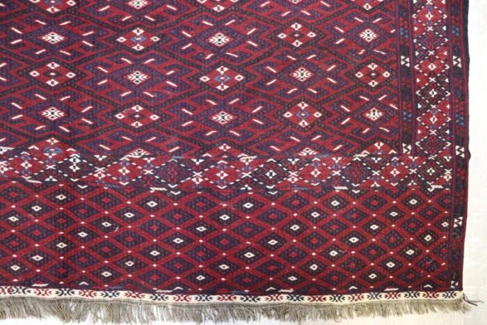 vintage nomadic turkmen yomut kilim rug 7