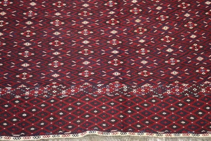 vintage nomadic turkmen yomut kilim rug 9