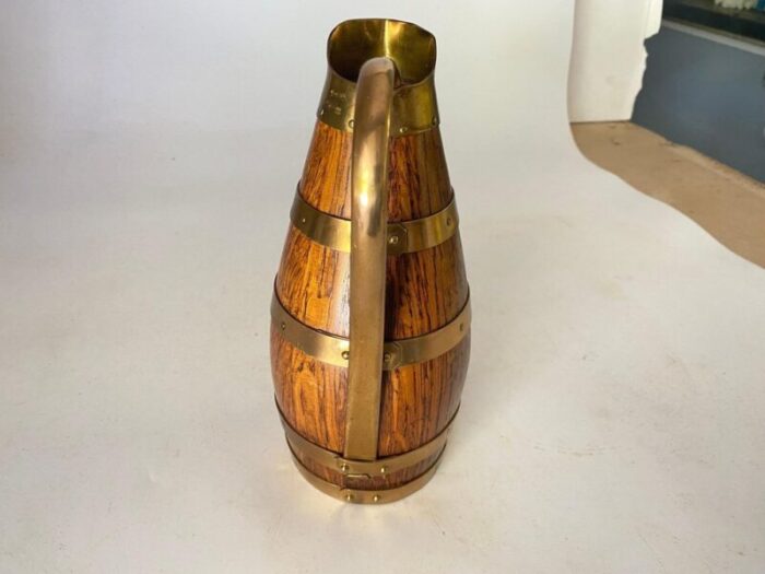 vintage oak jug by gerard lafitte 1930s 6