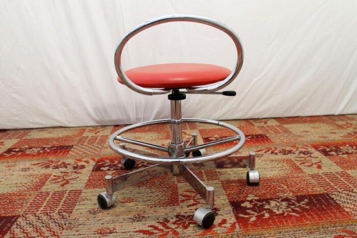 vintage office swivel chair or stool attributed to kovona 1980s 1666