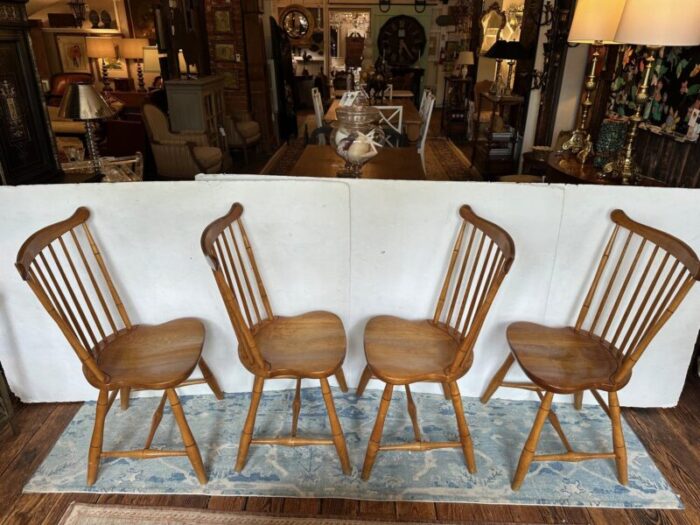 vintage original stickley dining chairs set of 4 0035