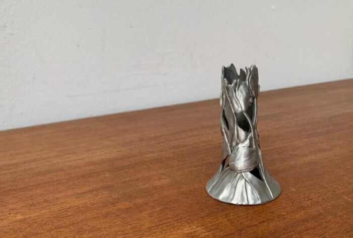 vintage ornamental candleholder by seagull pewter canada 1990s 12