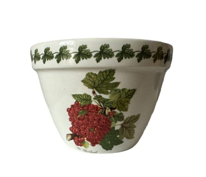 vintage portmeirion pomona pudding bowlplant pot england 0945