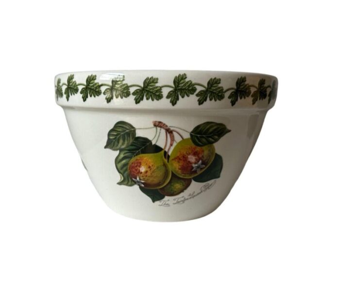 vintage portmeirion pomona pudding bowlplant pot england 3774