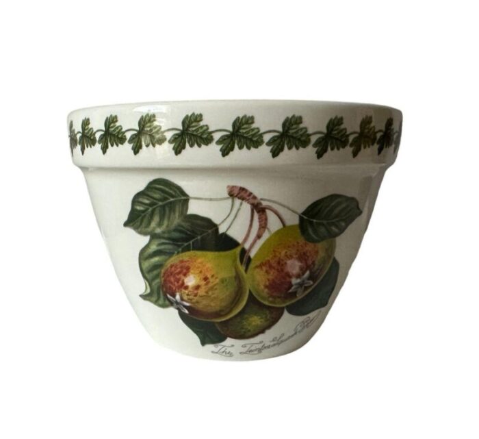 vintage portmeirion pomona pudding bowlplant pot england 4666