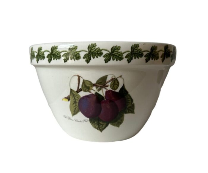 vintage portmeirion pomona pudding bowlplant pot england 7752