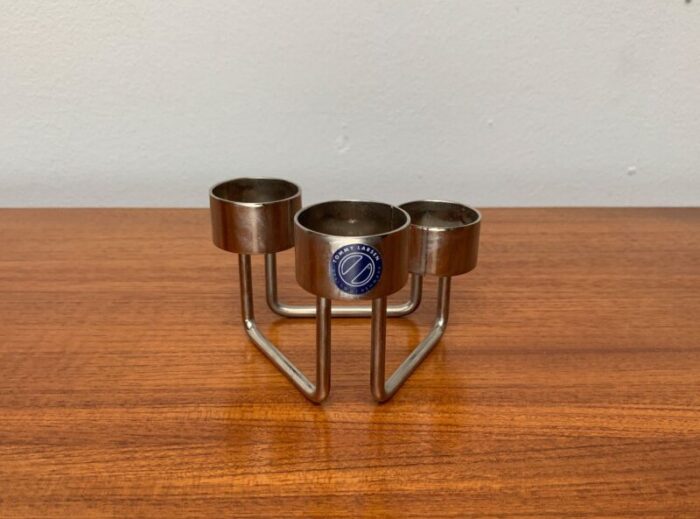 vintage postmodern danish metal candleholder by tommy larsen 9