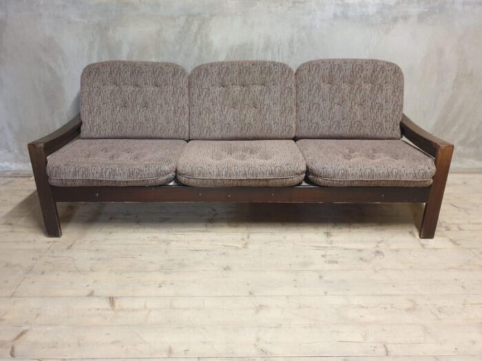 vintage scandinavian three seater lounge sofas 1980s set of 2 2726