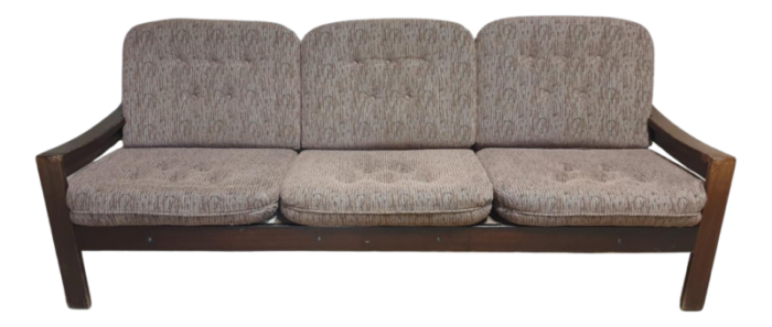 vintage scandinavian three seater lounge sofas 1980s set of 2 2943