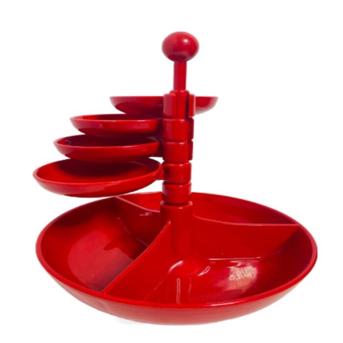 vintage snack dispenser in intense red 1980s 1