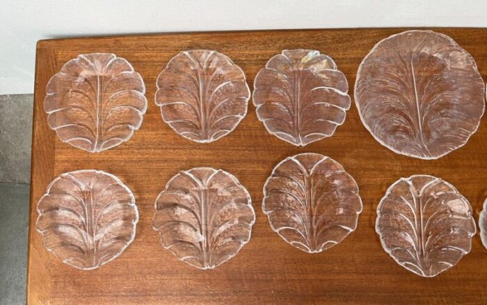 vintage swedish eden glass plates by lars hellsten for orrefors 1970s set of 13 6