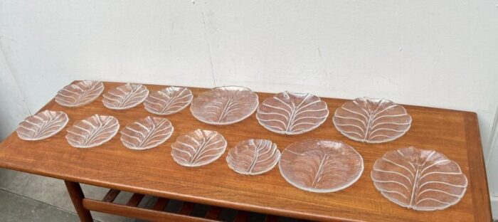 vintage swedish eden glass plates by lars hellsten for orrefors 1970s set of 13 8