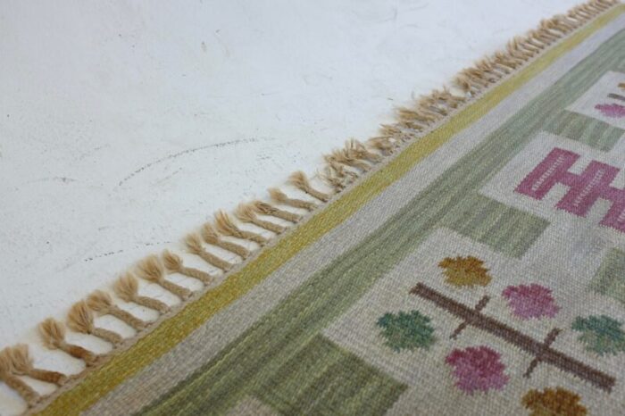 vintage swedish rug by anna greta sjoqvist 5926