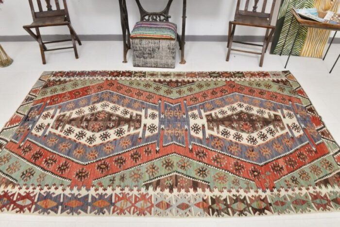 vintage turkish cotton wool rugs 3