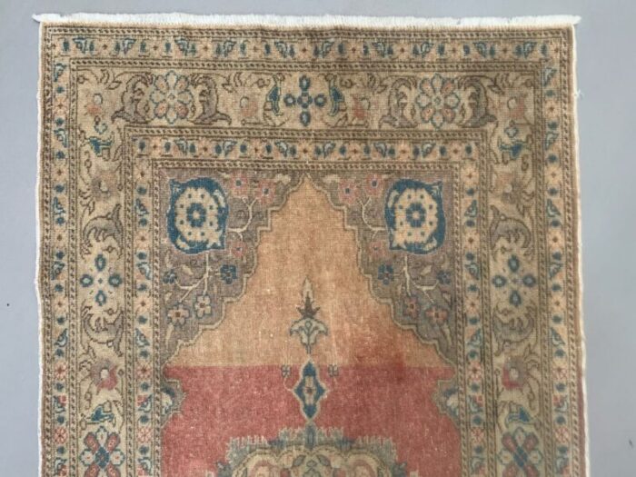 vintage turkish oushak rug 4