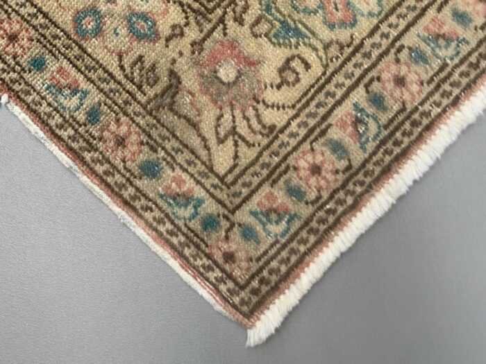 vintage turkish oushak rug 7