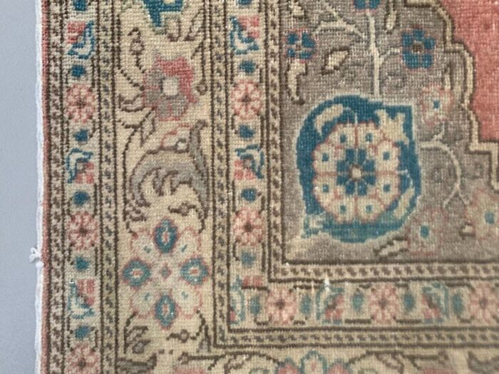 vintage turkish oushak rug 8