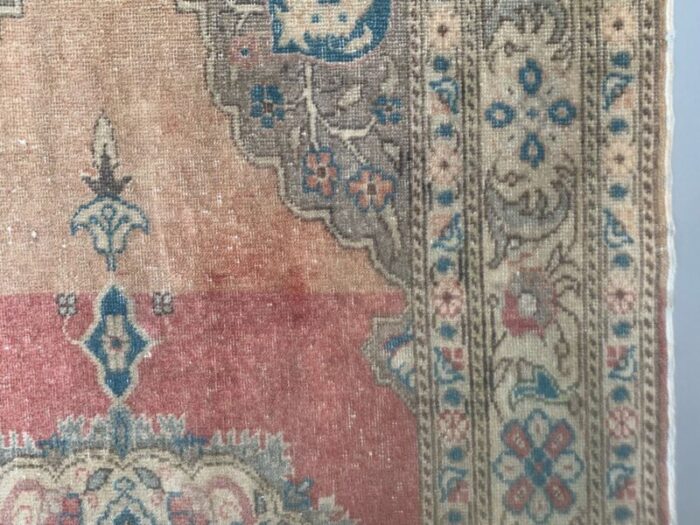 vintage turkish oushak rug 9