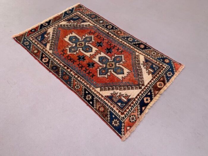 vintage turkish western rug 2