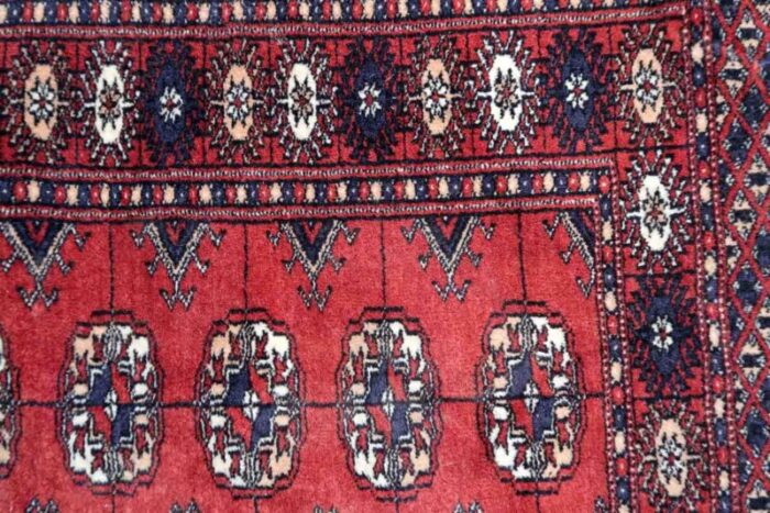 vintage uzbek bukhara rug 1970s 4