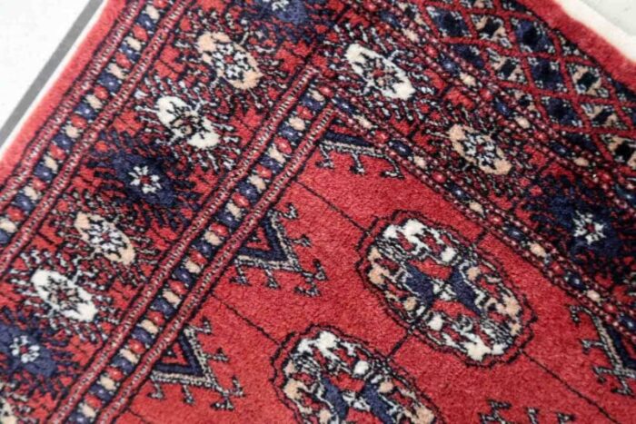 vintage uzbek bukhara rug 1970s 8