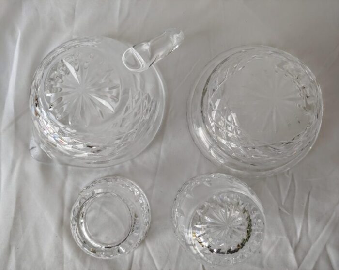 vintage waterford crystal serving dishes set of 4 1240