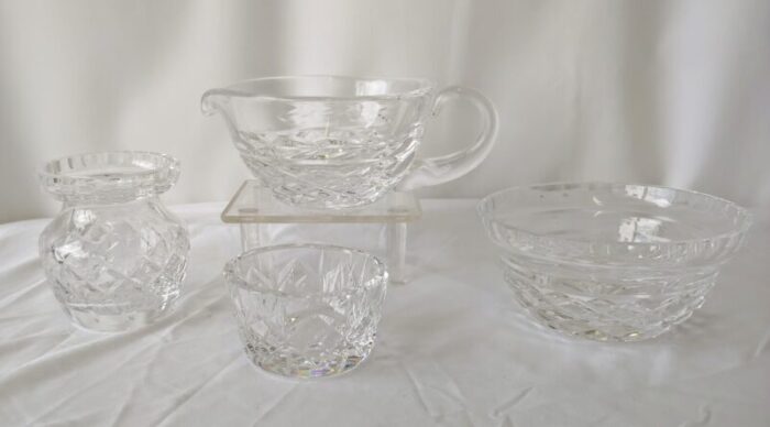 vintage waterford crystal serving dishes set of 4 9008