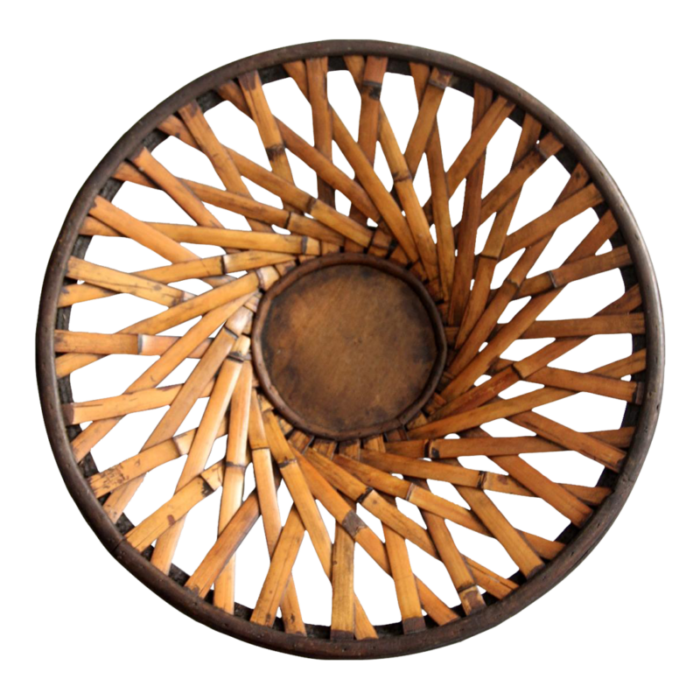 vintage woven decorative bowl 0672