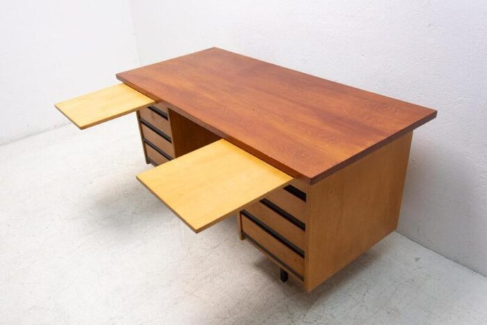 vintage writing desk czechoslovakia 1970s 2310