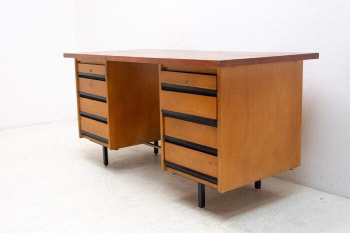 vintage writing desk czechoslovakia 1970s 3726