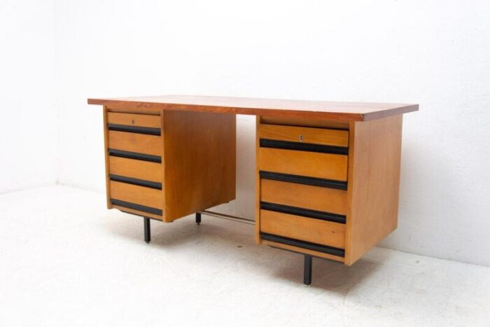 vintage writing desk czechoslovakia 1970s 7957