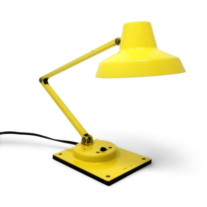 vintage yellow tensor folding desk lamp 4896