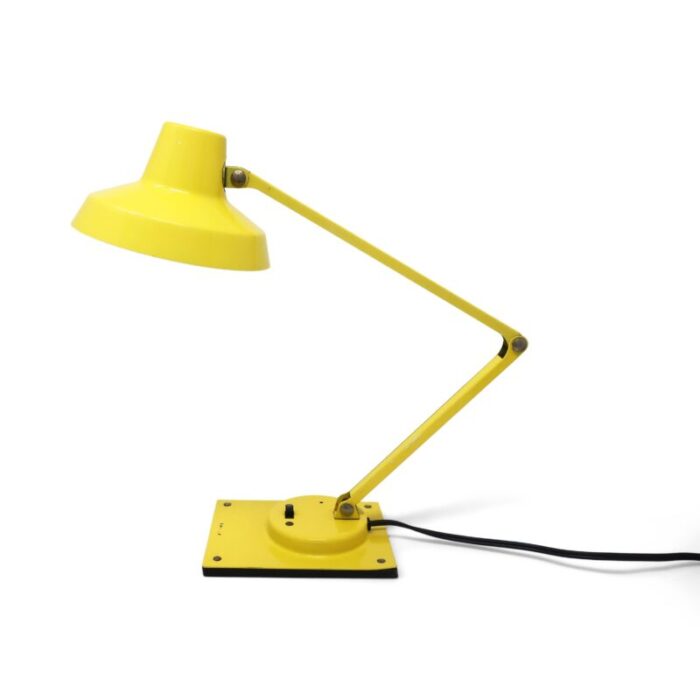 vintage yellow tensor folding desk lamp 6552