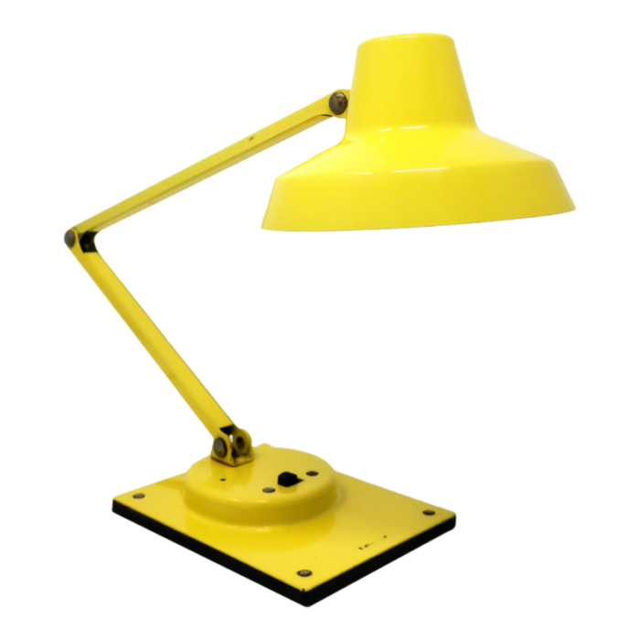 vintage yellow tensor folding desk lamp 7433