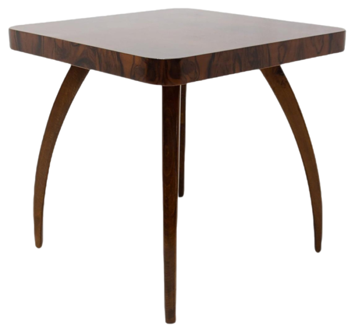 walnut spider table h 259 attributed to jindrich halabala 1950s 2088