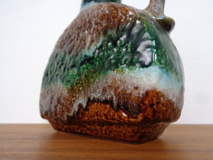 west german glazed ceramic vase 603 25 from duemler breiden 1970s 14