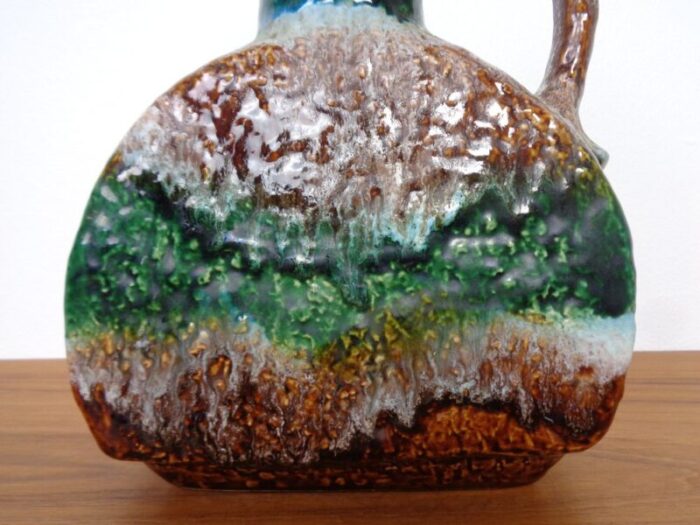 west german glazed ceramic vase 603 25 from duemler breiden 1970s 15