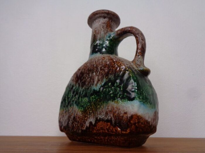 west german glazed ceramic vase 603 25 from duemler breiden 1970s 5