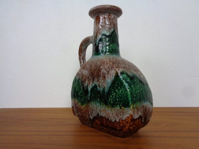 west german glazed ceramic vase 603 25 from duemler breiden 1970s 7