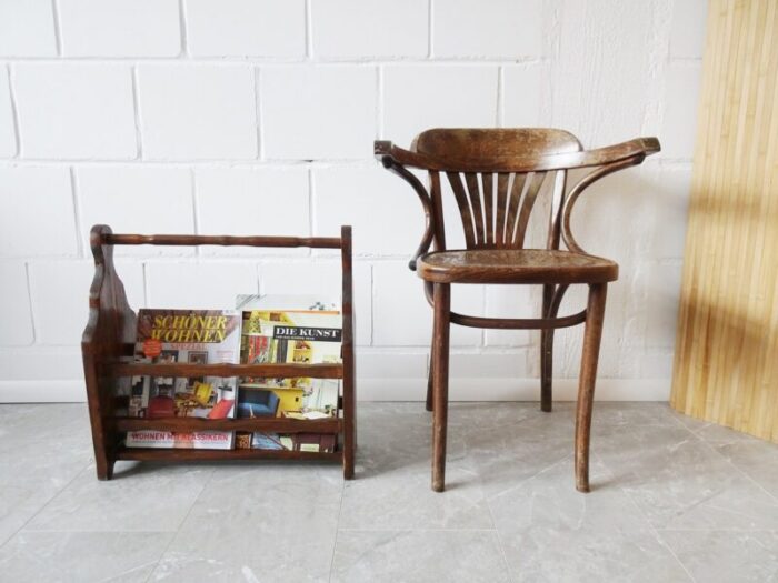 wood newspaper stand 1950s 10