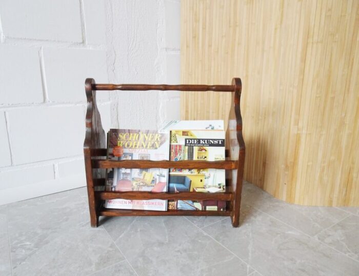 wood newspaper stand 1950s 9