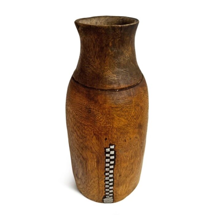 wood vintage tutsi jar 7284