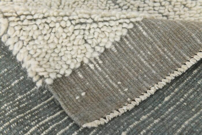 wool kilim pompom rug 4988