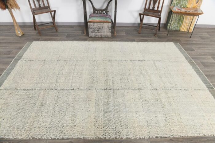 wool kilim pompom rug 5067