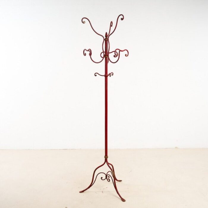 wrought iron coat rack 1