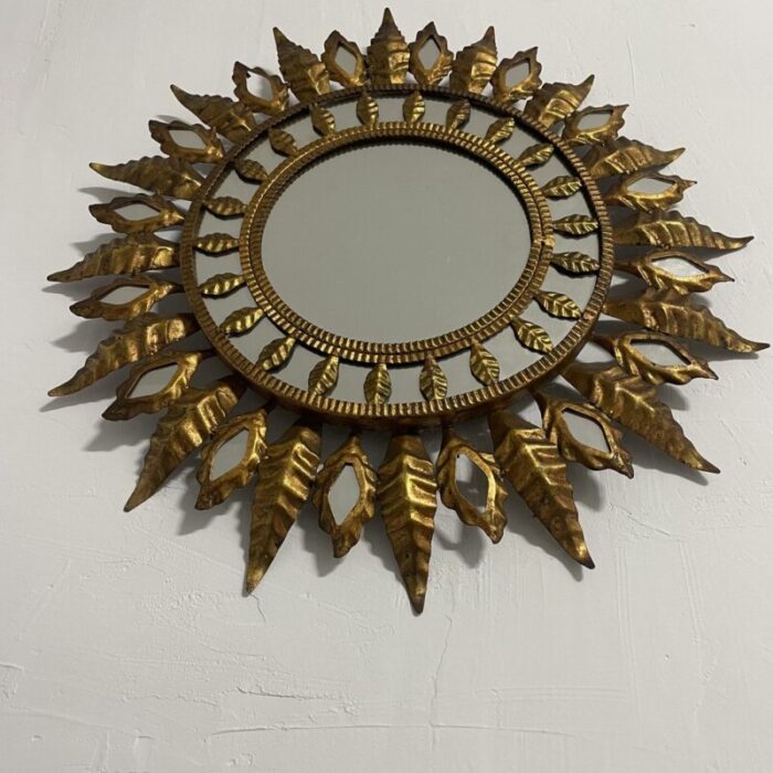 wrought iron sun mirror 1960 6